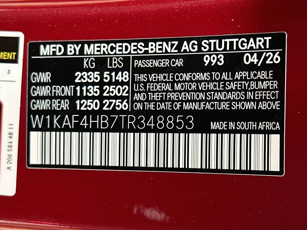 New 2026 MANUFAKTUR Patagonia Red Metallic Mercedes-Benz C 300 image 64