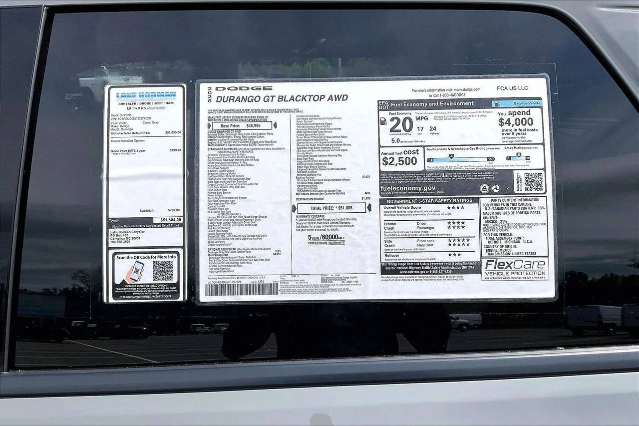 New 2026 Destroyer Gray Clear-Coat Exterior Paint Dodge GT Plus image 40