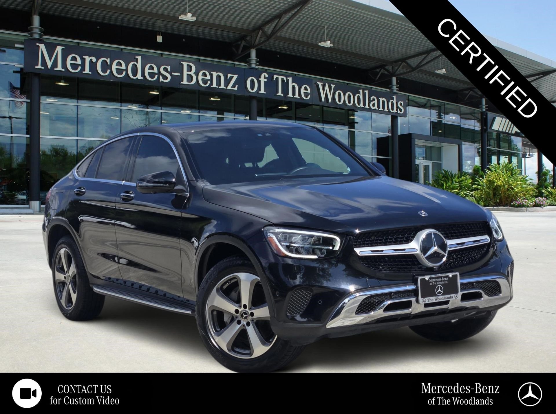 Certified Used 2023 Black Mercedes-Benz GLC 300 Coupe image 1