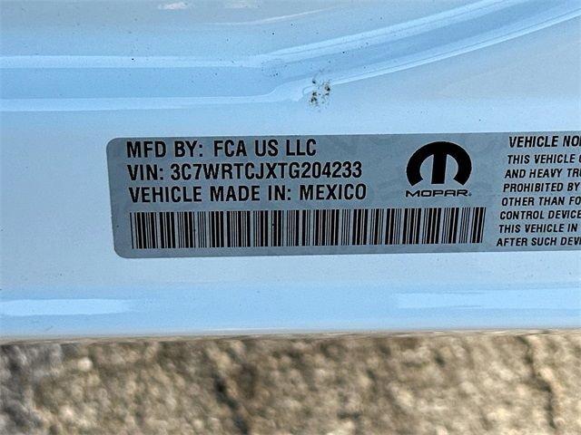 New 2026 Bright White Clear-Coat Exterior Paint RAM Tradesman image 18