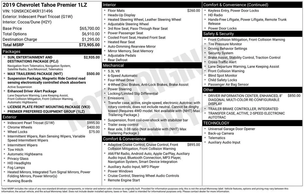 Certified Used 2019 IRIDESCENT PEARL TRICOAT Chevrolet Premier image 33