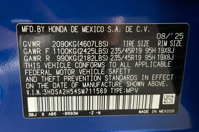 Used 2025 Adriatic Blue Sea Metallic Acura A-Spec Package image 37