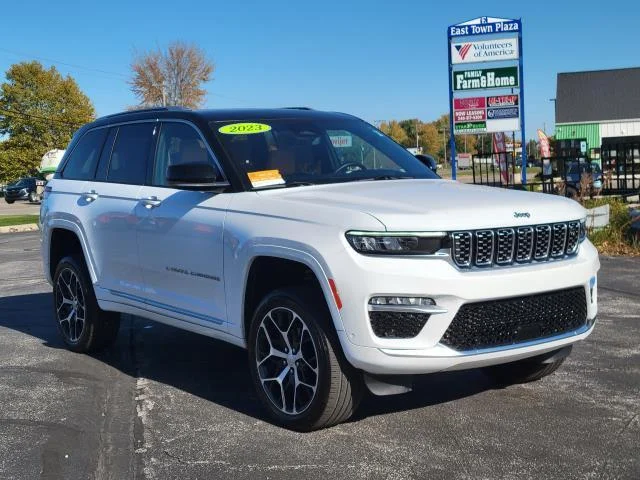 Certified Used 2023 Bright White Clearcoat Jeep Summit Reserve image 2