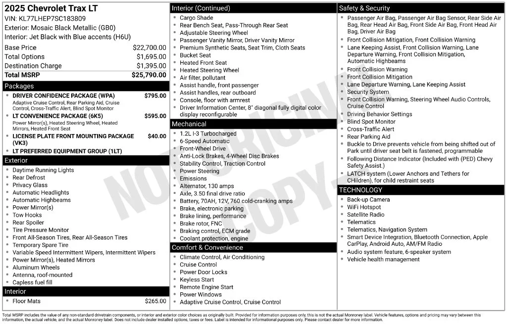 Used 2025 Black Chevrolet LT image 31