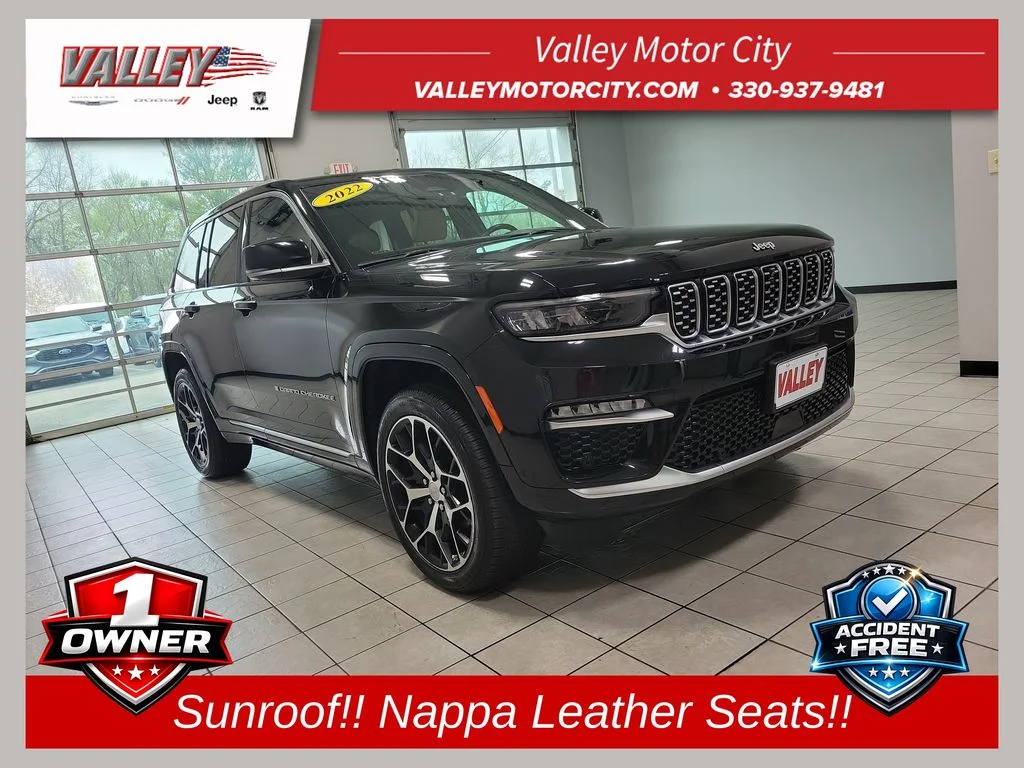 Used 2022 Black Jeep Summit Reserve image 1