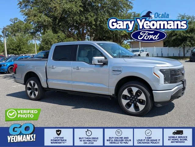 Certified Used 2023 Iconic Silver Metallic Ford Platinum image 1