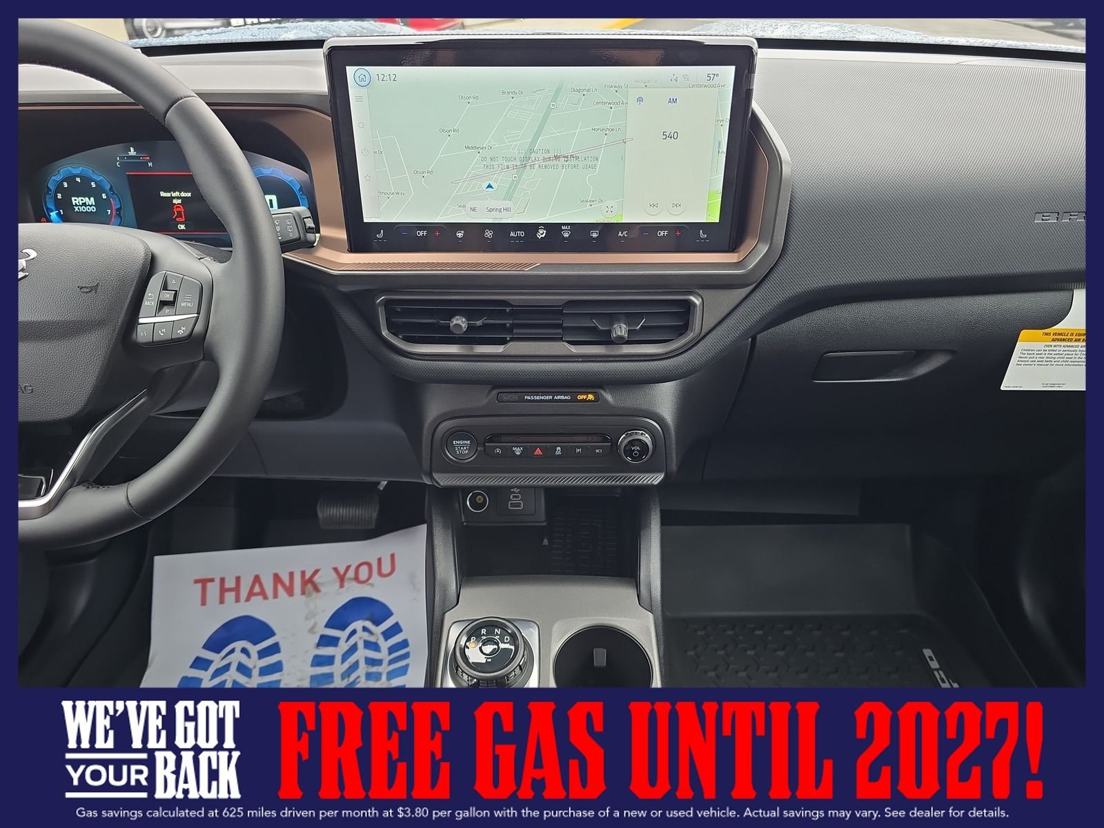 New 2025 Azure Gray Metallic Tri-Coat Ford Outer Banks image 12