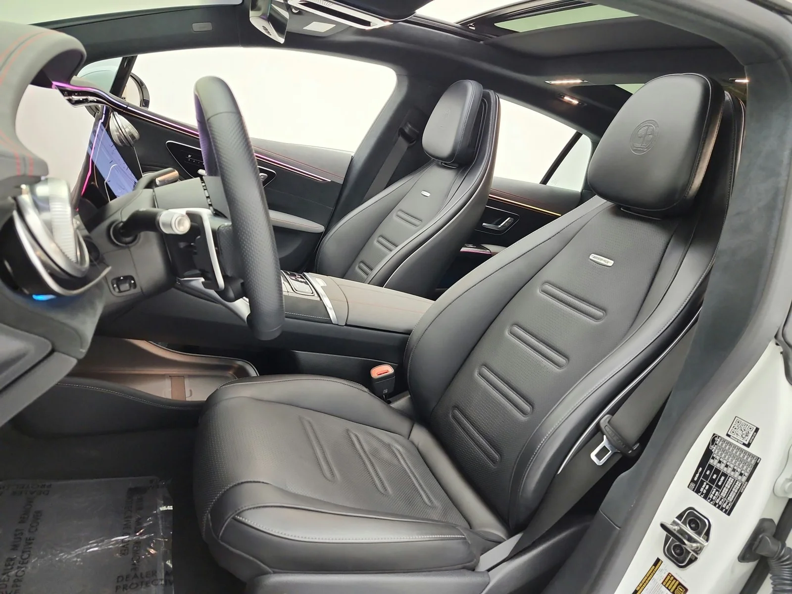Certified Used 2023 MANUFAKTUR Diamond White Mercedes-Benz AMG® EQS 4MATIC+ Sedan image 10