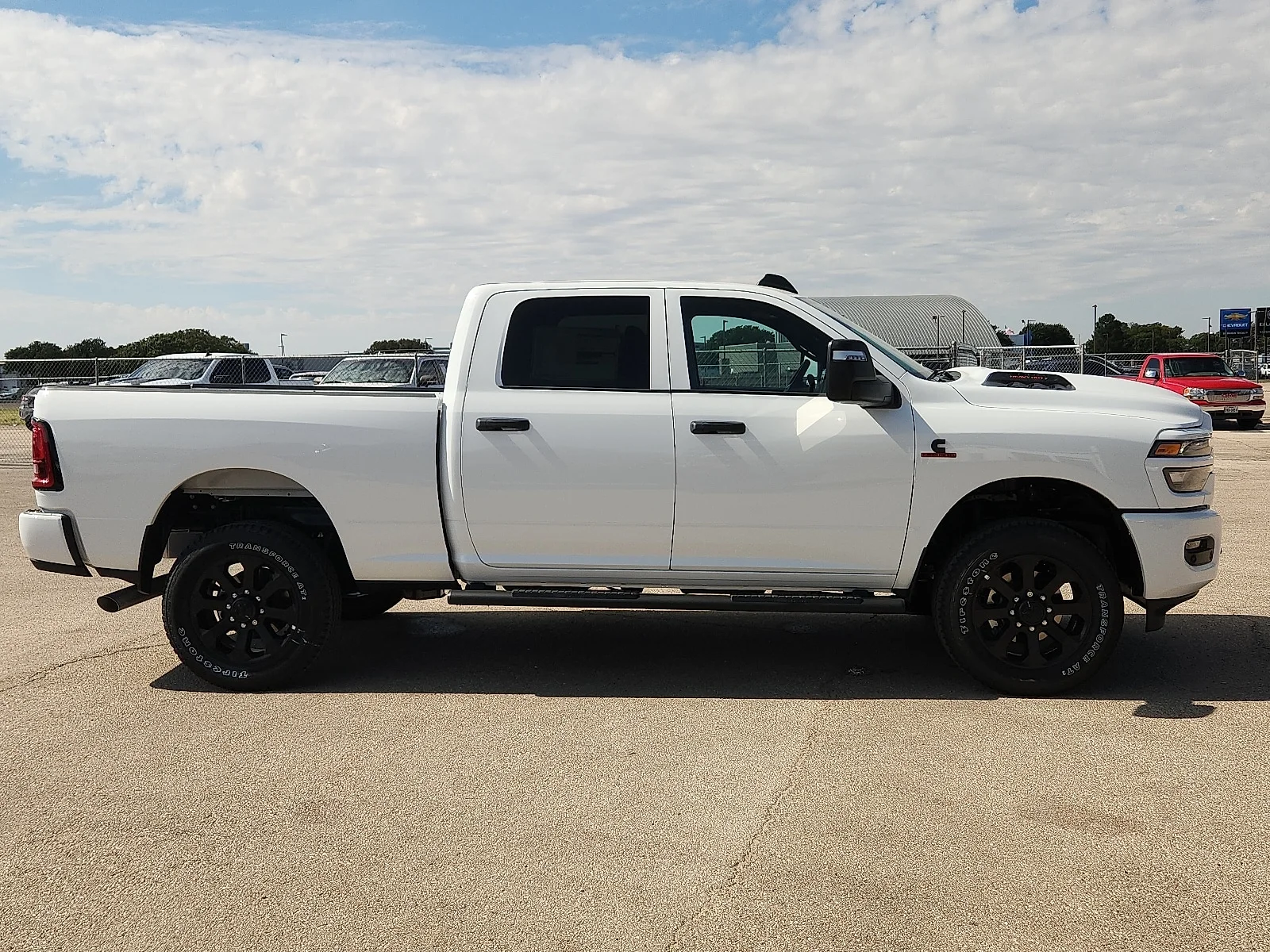 New 2027 Bright White Clear-Coat  Paint Ram BLACK EXPRESS CREW CAB 4X4 6