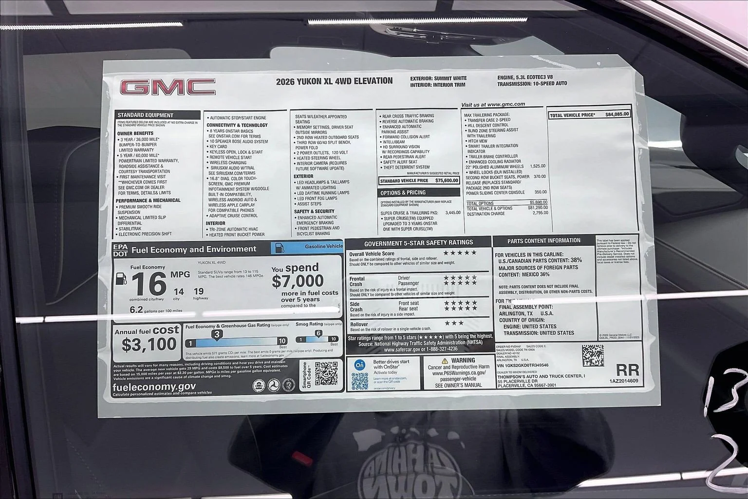 New 2026 Summit White GMC Elevation image 21