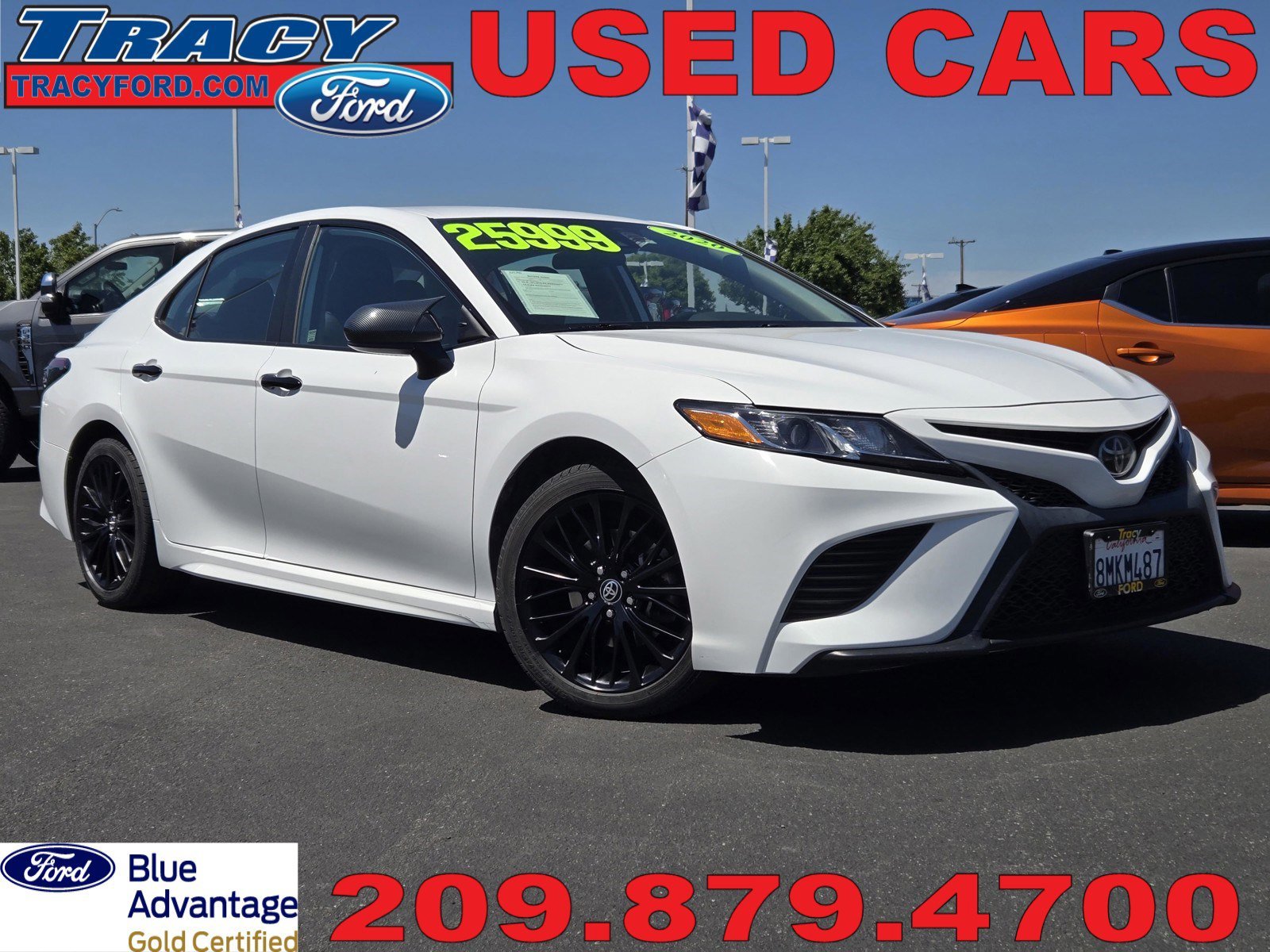 Certified Used 2020 White Toyota  image 1