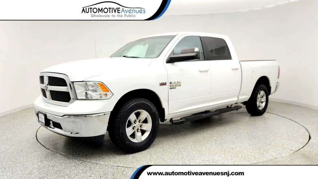 Used 2019 Bright White Clearcoat Ram SLT 4x4 Crew Cab 5