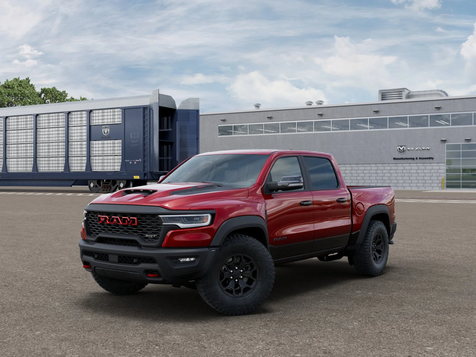 New 2027 Molten Red Pearl-Coat Exterior Paint RAM TRX image 1