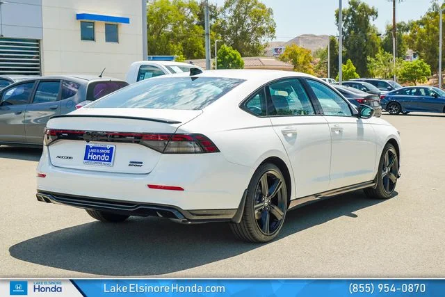 New 2026 Platinum White Pearl Honda Sport-L Hybrid image 8