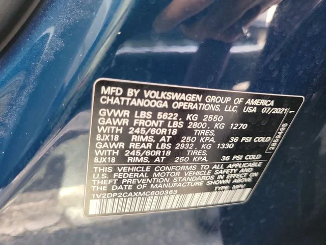 Used 2021 Blue Volkswagen 2.0T SE image 26
