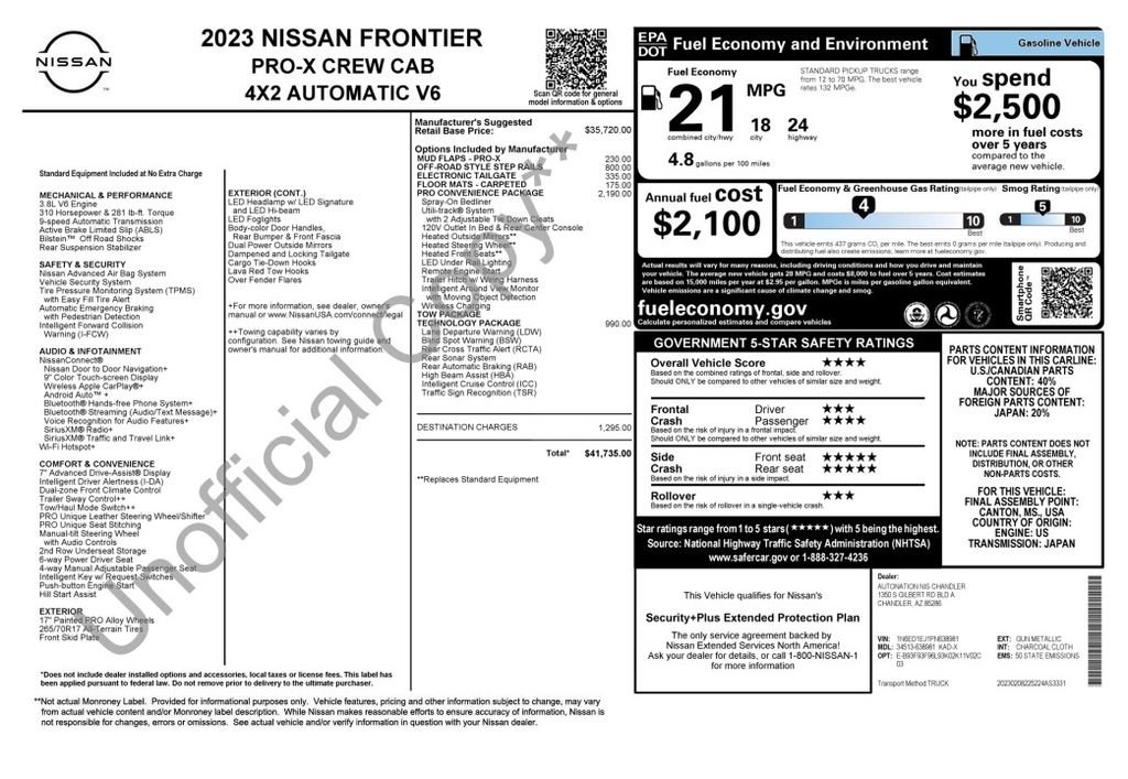 Used 2023 Gun Metallic Nissan PRO-X image 3