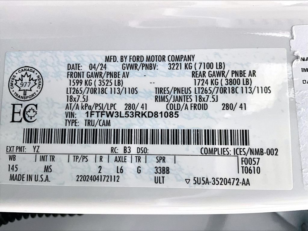 Used 2024 White Ford XLT image 35
