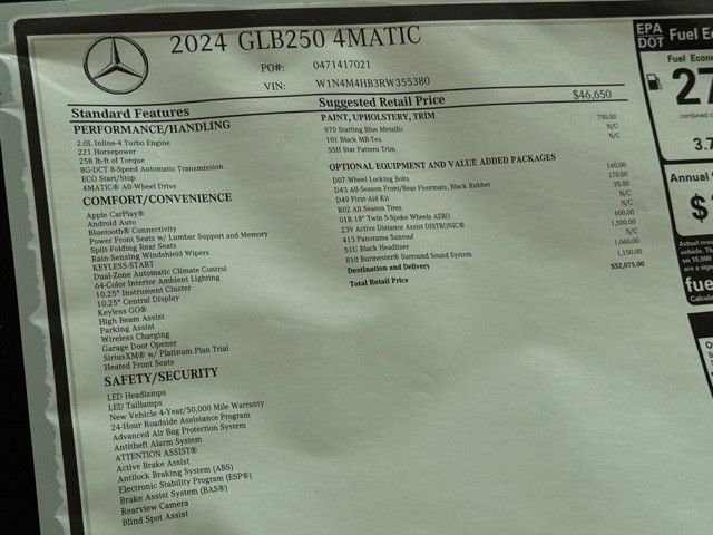 Certified Used 2024 Blue Mercedes-Benz GLB 250 image 25
