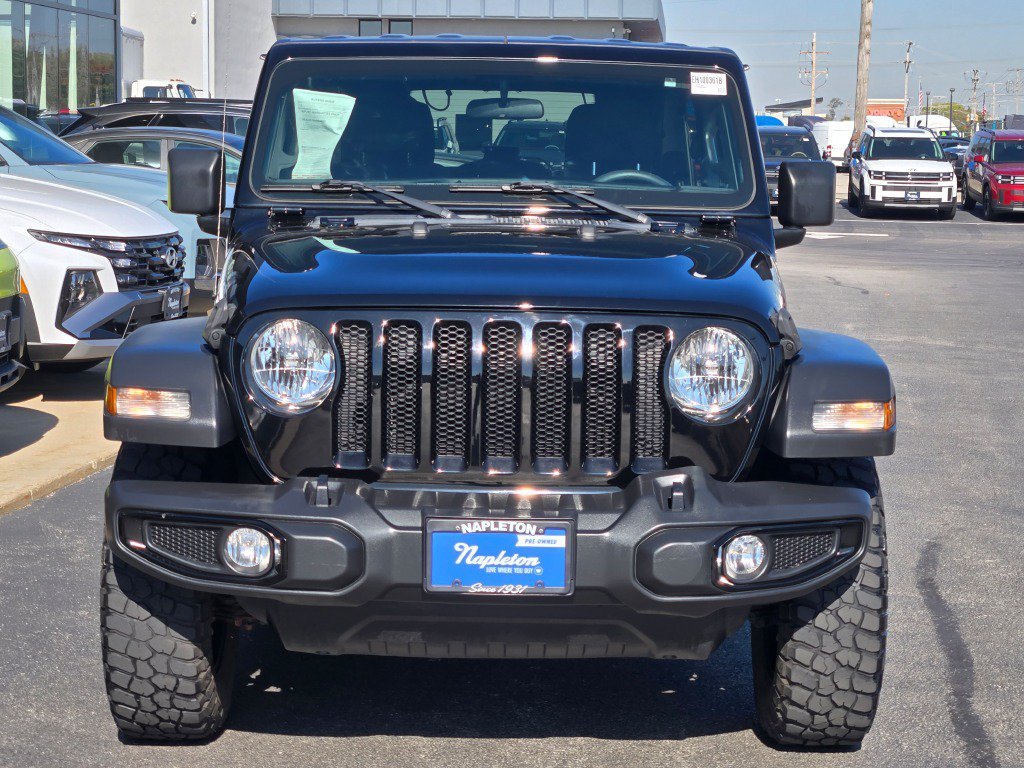 Used 2021 Black Clearcoat Jeep Unlimited Willys image 2