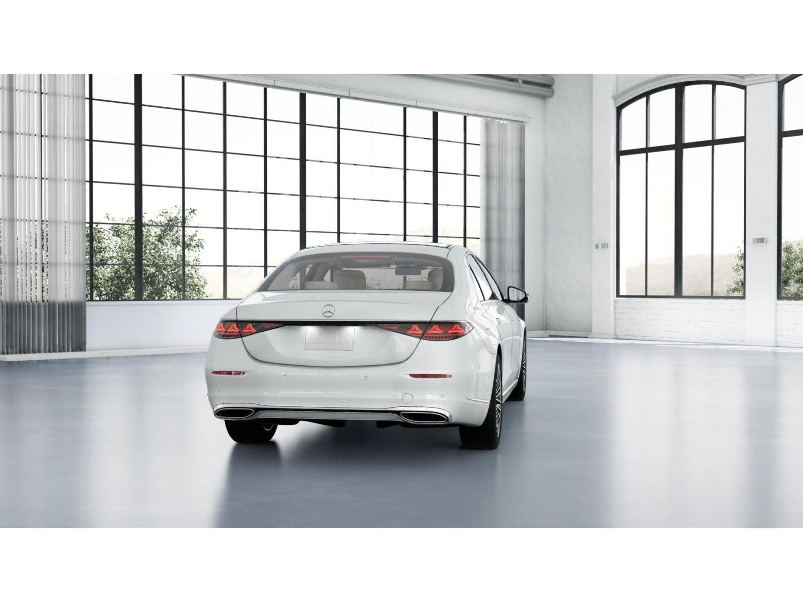 New 2027 MANUFAKTUR Moonlight White Metallic Mercedes-Benz S 500 4MATIC® Sedan image 24