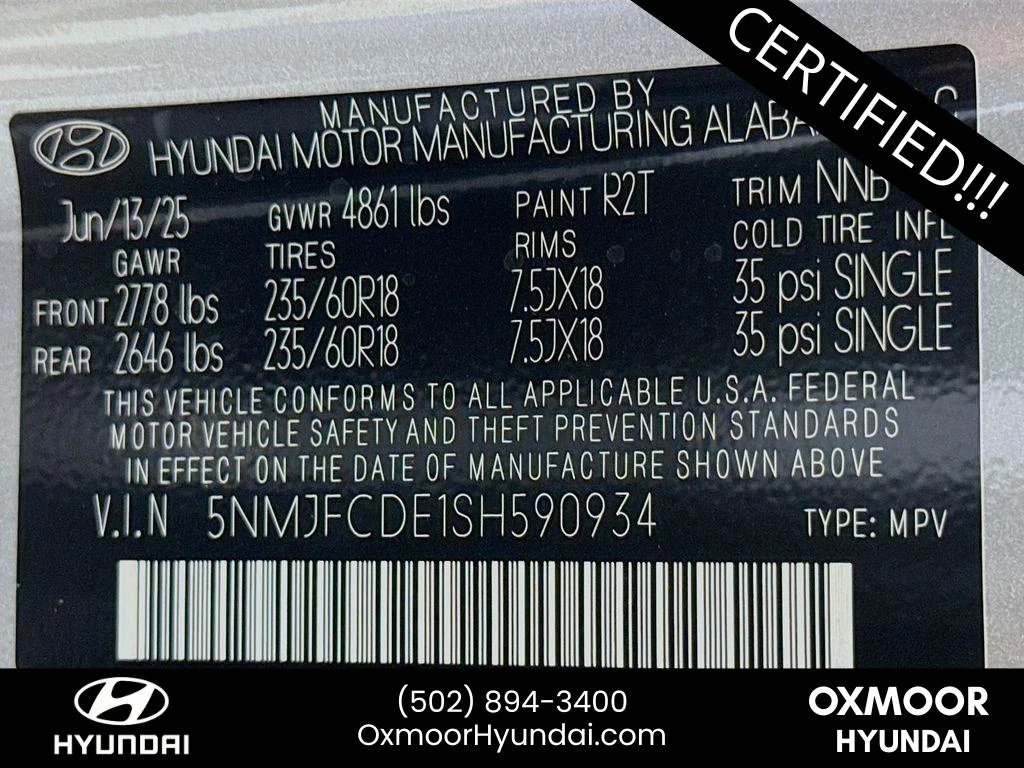 Certified Used 2025 Shimmering Silver Hyundai XRT image 31
