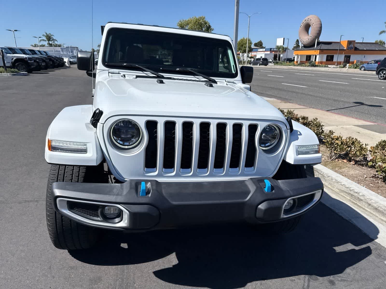 Used 2023 Bright White Clearcoat Jeep Sahara image 5