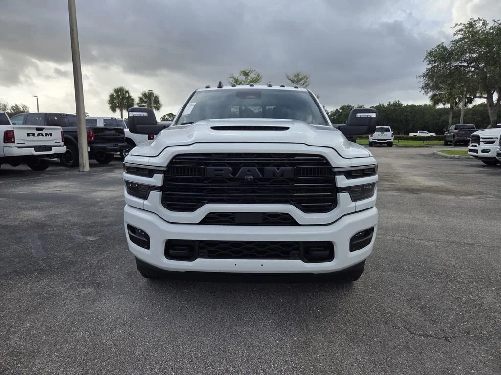 New 2026 Bright White Clear-Coat Exterior Paint RAM Laramie image 3