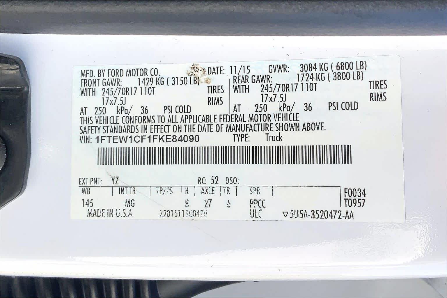 Used 2015 Oxford White Ford XLT image 35