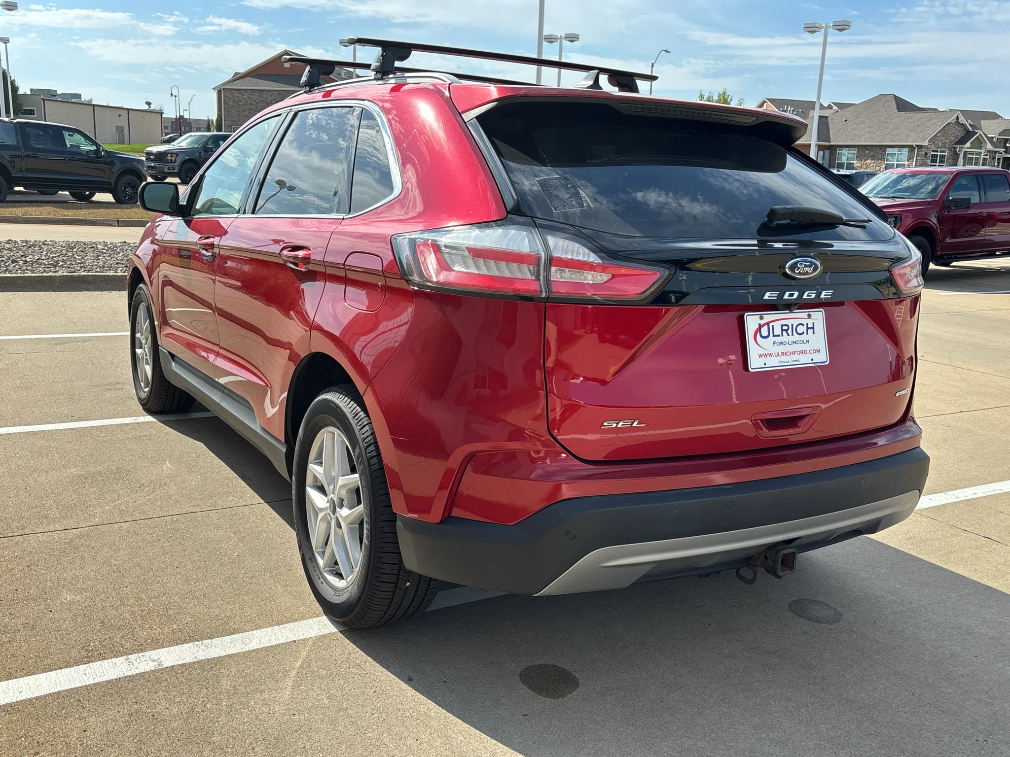 Used 2022 Rapid Red Metallic Tinted Clearcoat Ford SEL image 5