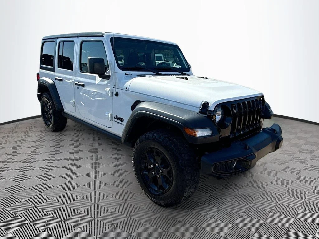 Used 2021 White Jeep Unlimited Willys image 4