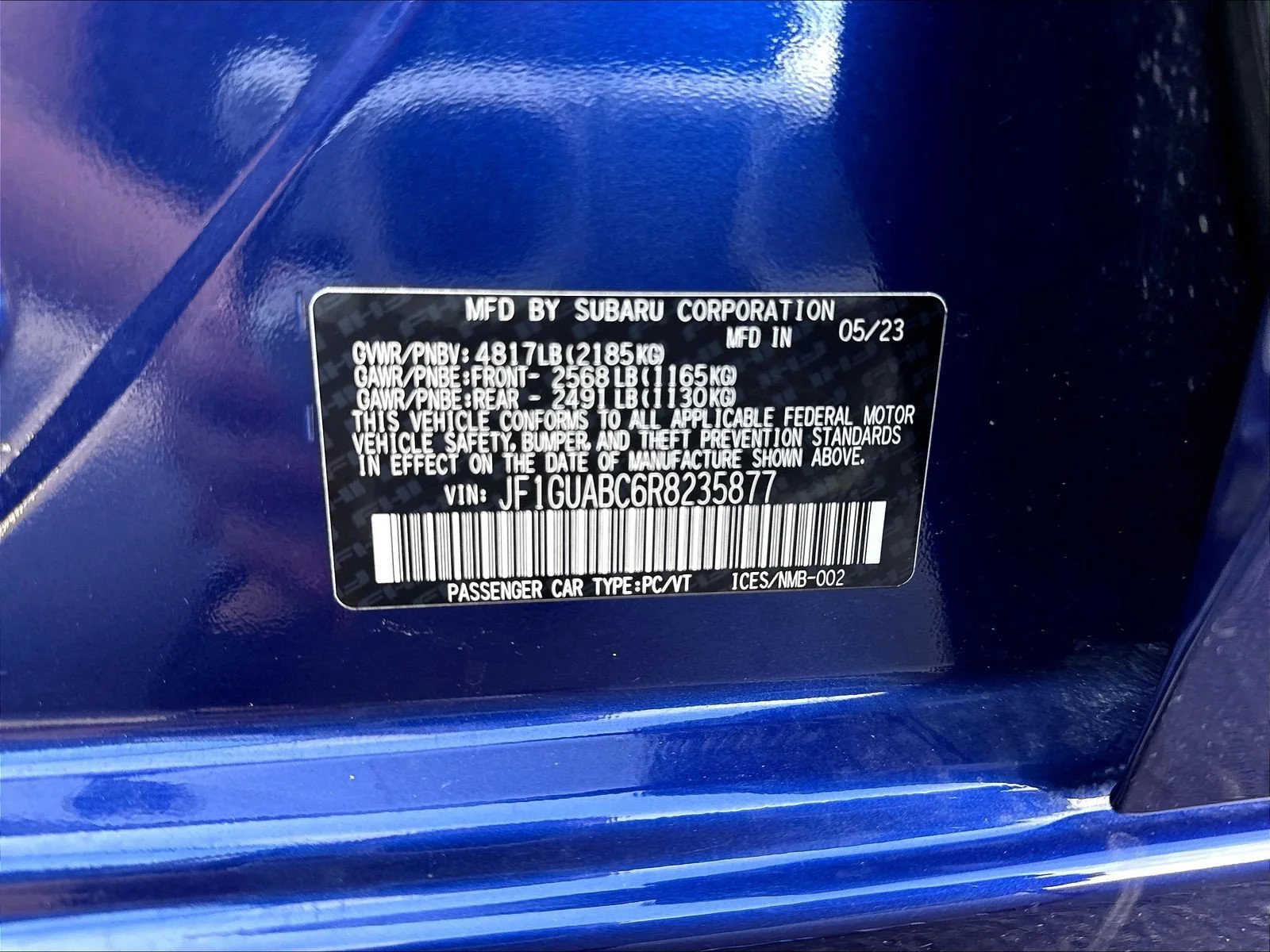 Used 2024 Sapphire Blue Pearl Subaru Base image 19