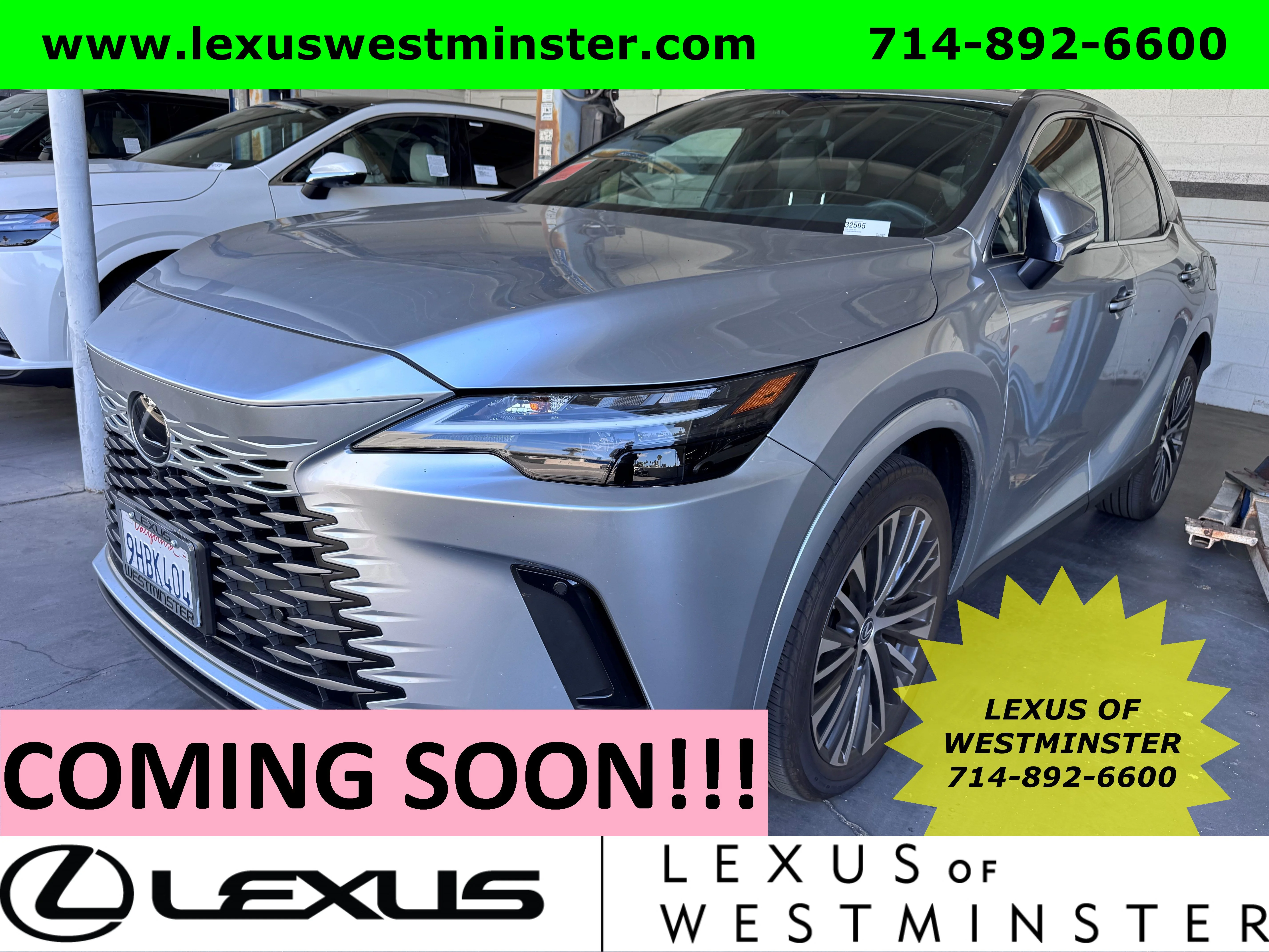 Certified Used 2023 Silver Lexus RX 350 Premium Plus image 1