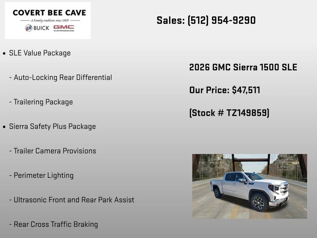 New 2026 Summit White GMC SLE image 36
