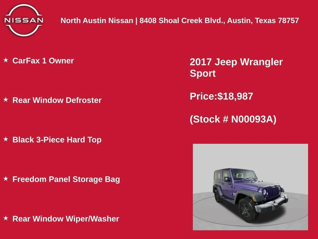 Used 2017 Purple Jeep Sport image 11