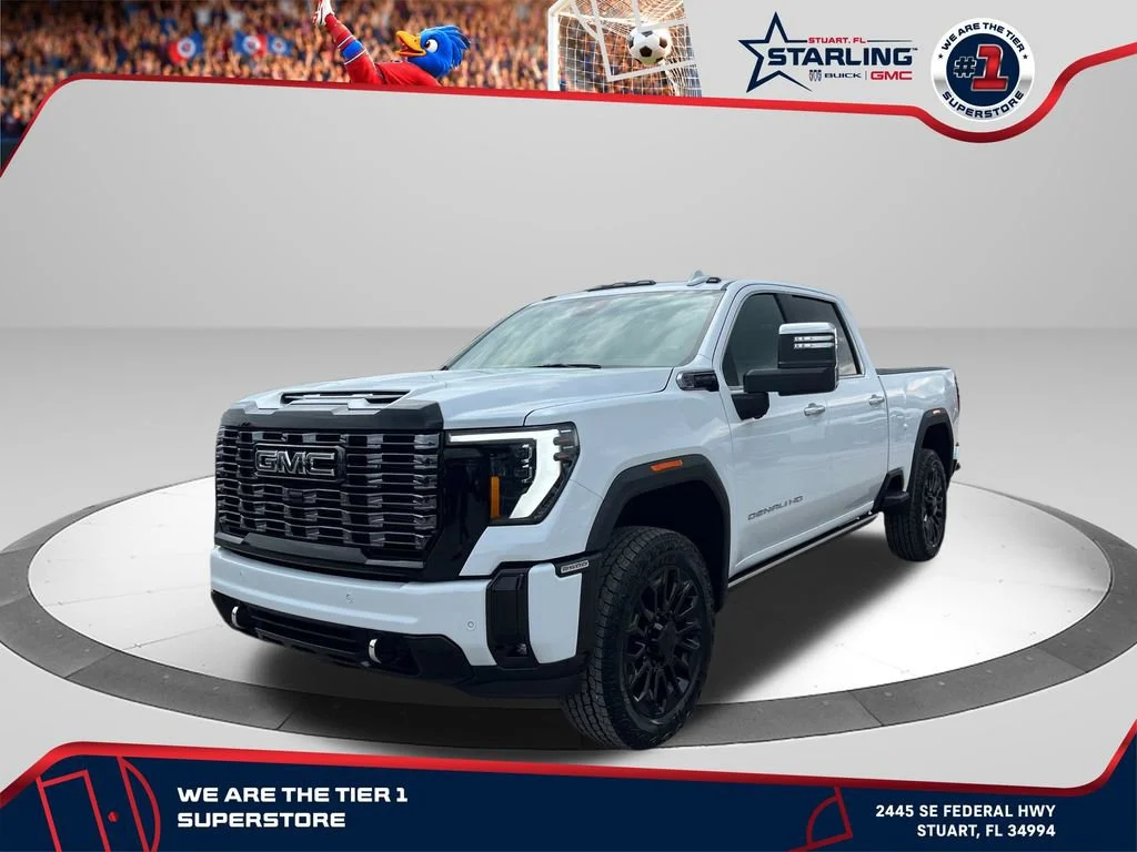 New 2026 Glacier White Tricoat GMC Denali Ultimate image 1