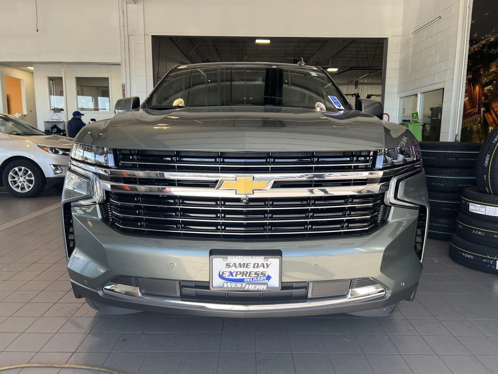 Used 2023 SILVER SAGE METALLIC Chevrolet LT image 2