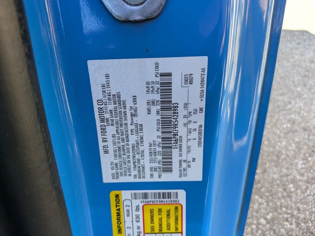 Certified Used 2024 Grabber Blue Ford GT Premium image 31