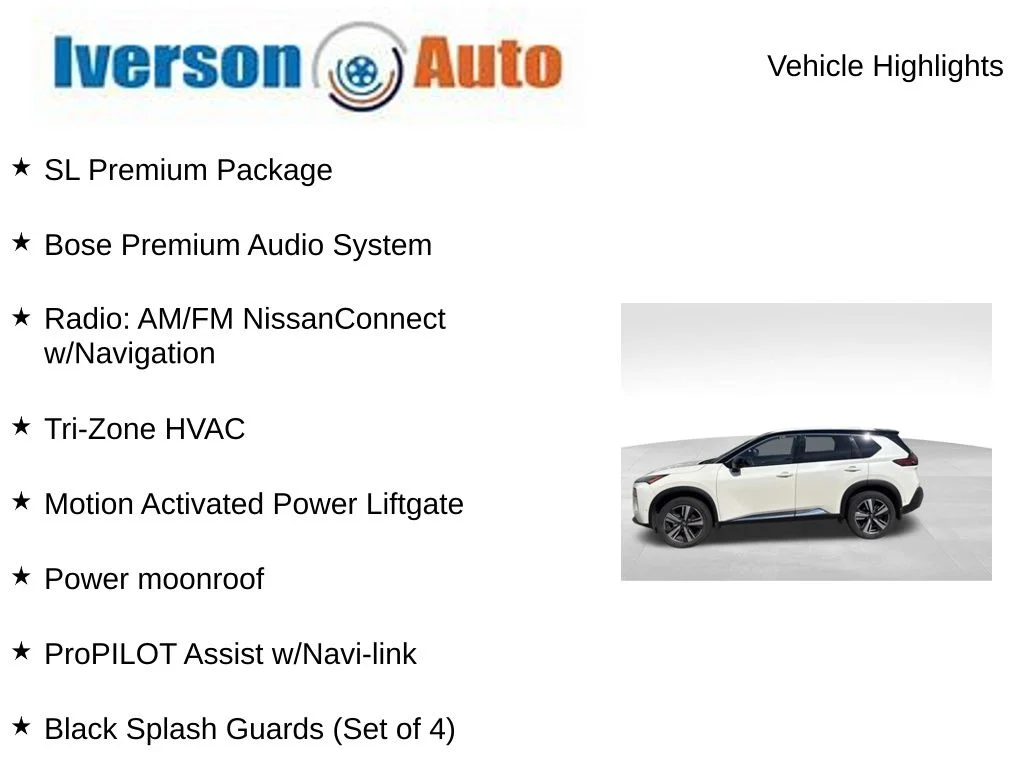 Used 2023 White Nissan SL image 2