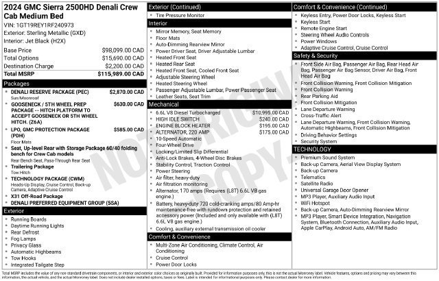 Used 2024 Sterling Metallic GMC Denali image 1