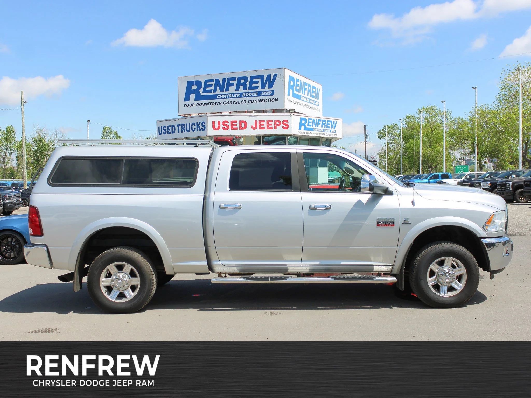 Used 2012 Silver RAM Laramie * Mechanic Special | Cummins | Heated Leather Seats | Canopy | Navigation image 1