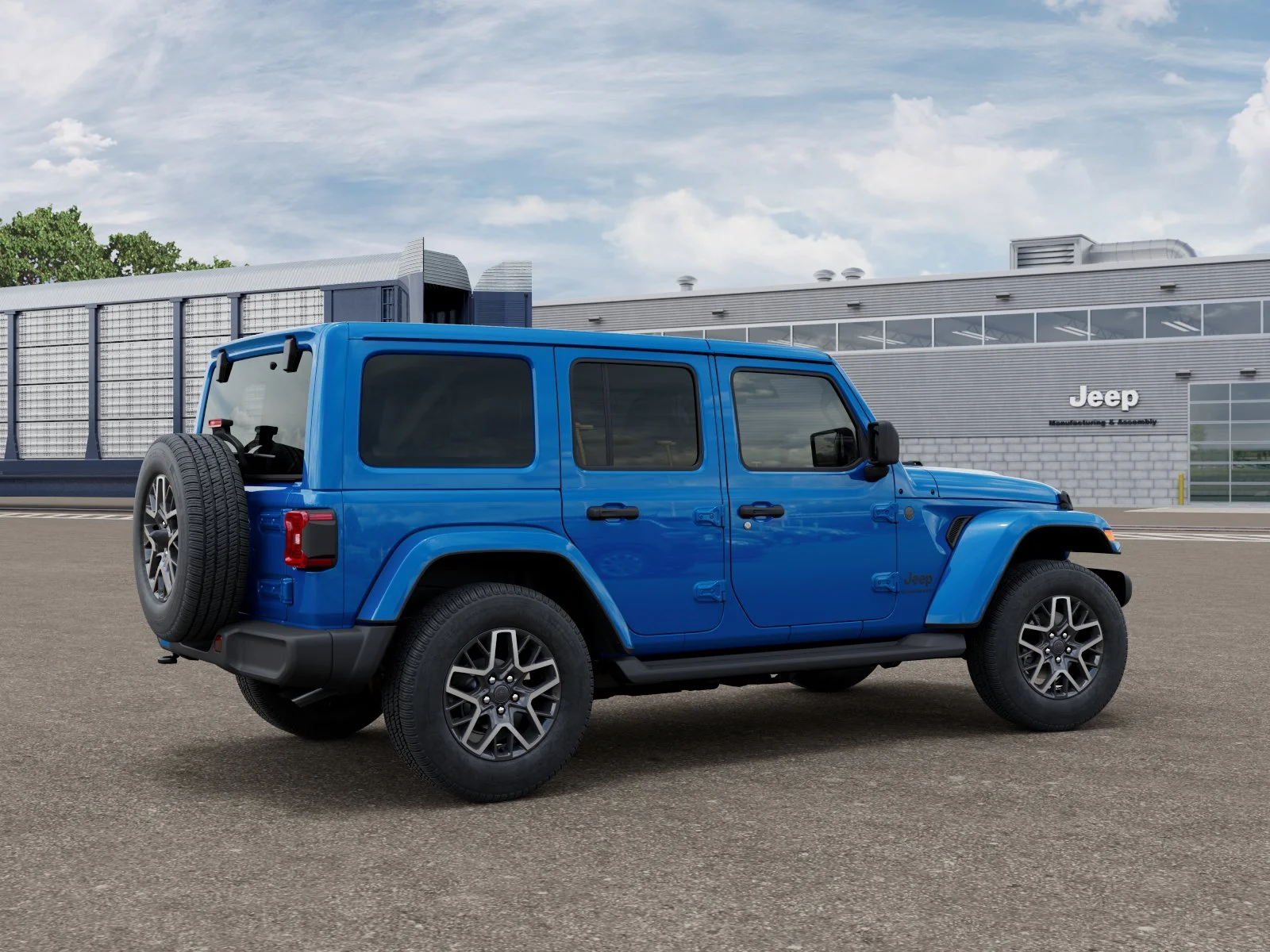 New 2026 Hydro Blue Pearl-Coat Exterior Paint Jeep Sahara image 17