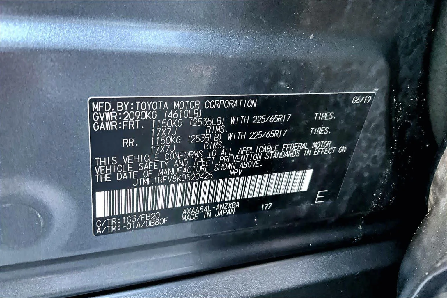 Certified Used 2019 Magnetic Gray Metallic Toyota LE image 33