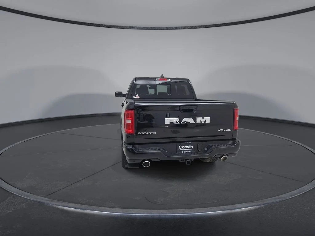 New 2026 Diamond Black Crystal Pearl-Coat Exterior Paint RAM Laramie image 12