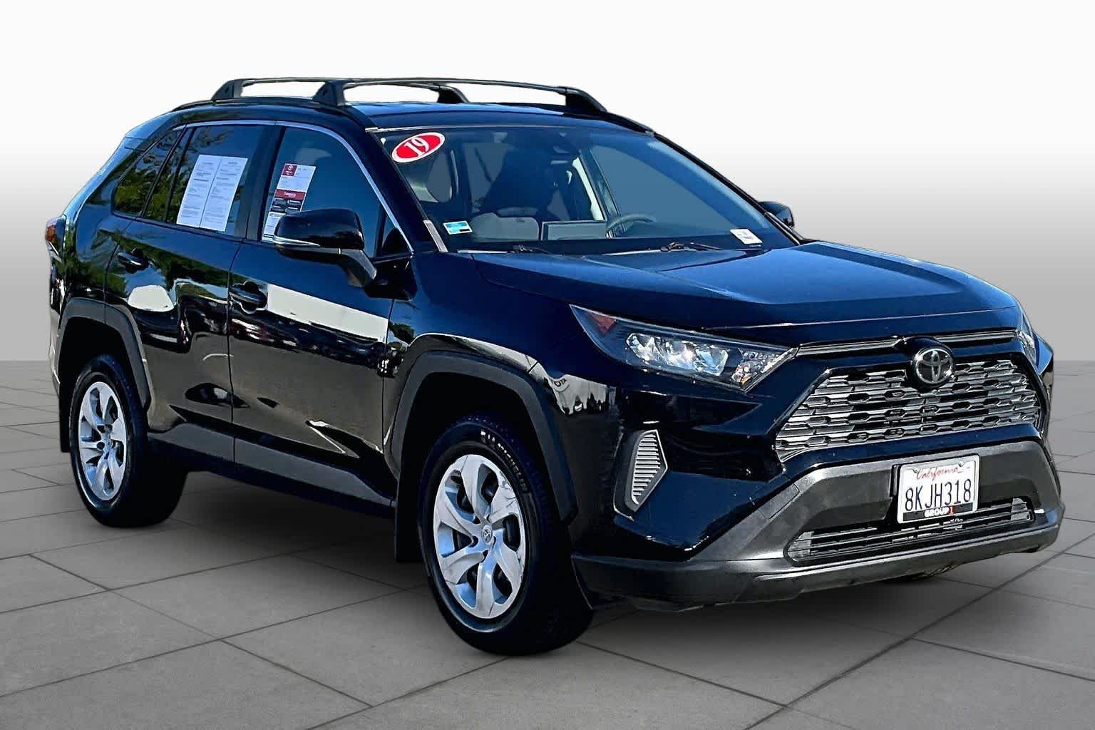 Used 2019 Midnight Black Metallic Toyota LE image 2
