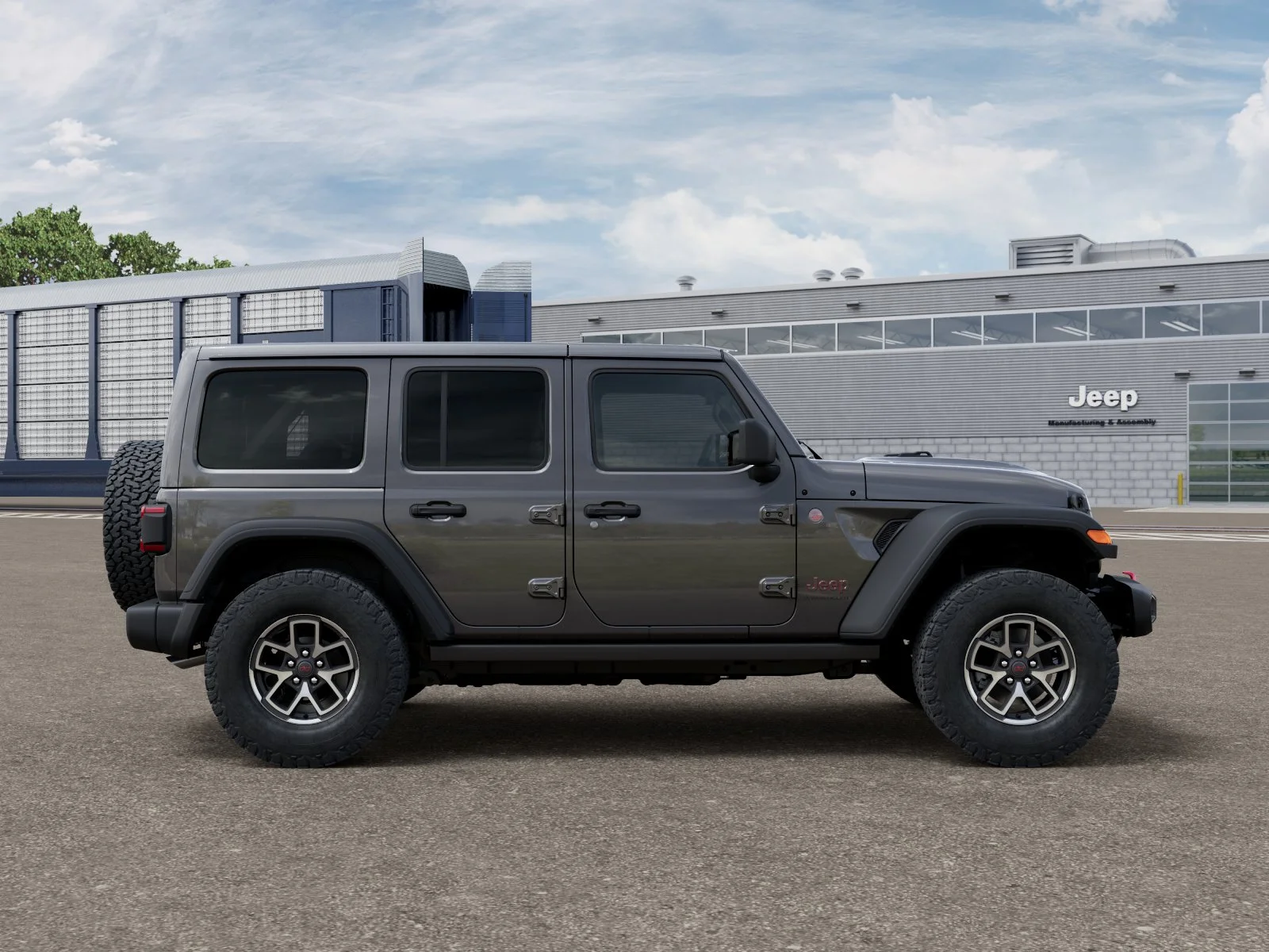 New 2026 Granite Crystal Metallic Clear-Coat Exterior Paint Jeep Rubicon image 12