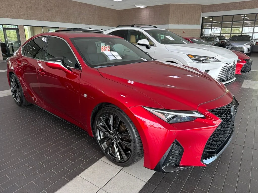 Used 2022 Red Lexus 350 F SPORT image 2