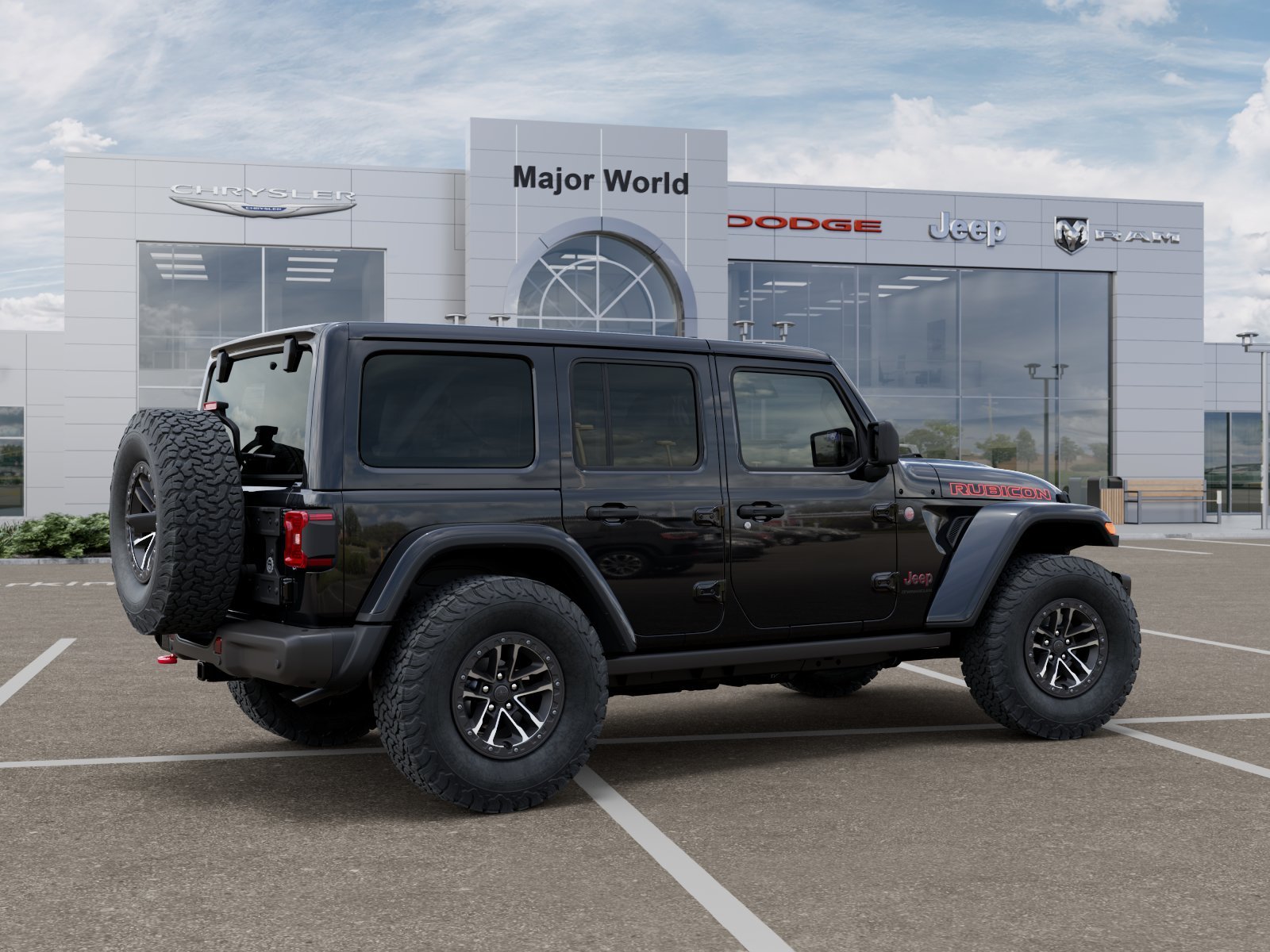 New 2026 Black Clear-Coat Exterior Paint Jeep Rubicon image 43