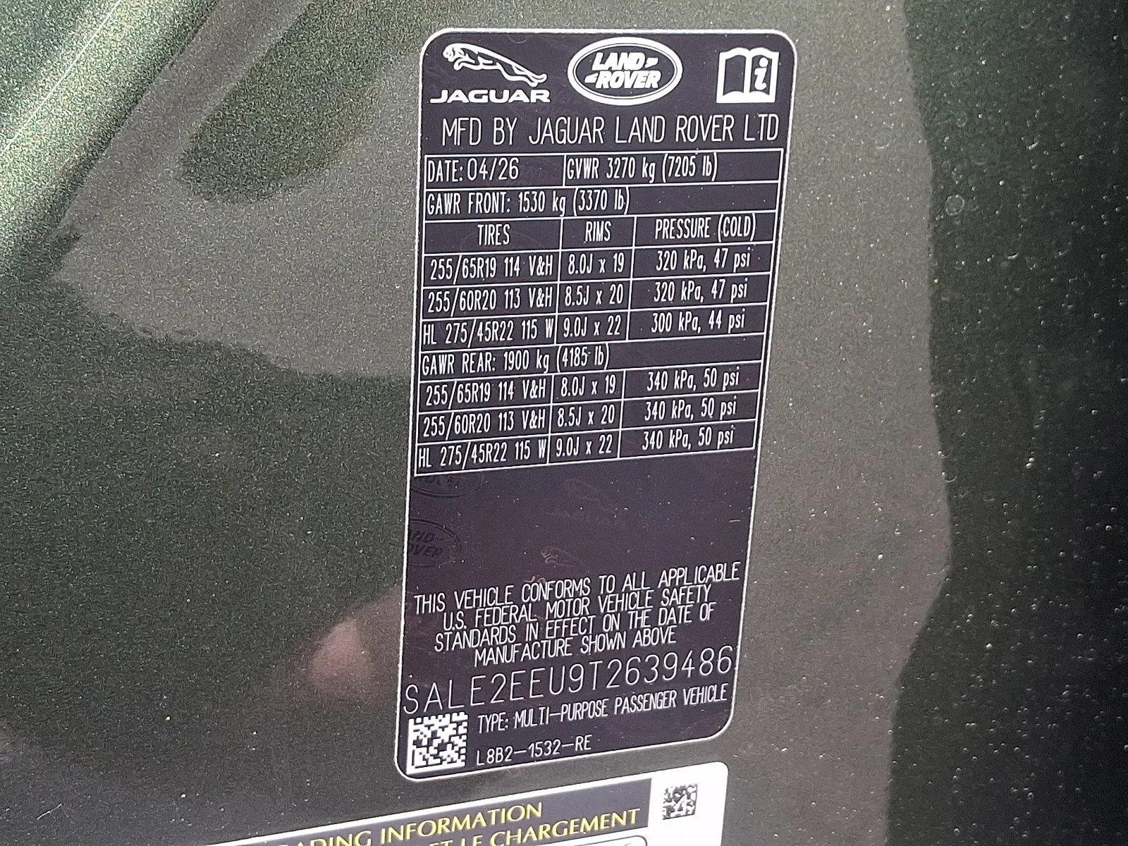 New 2026 Woolstone Green Metallic - 1LQ Land Rover X-Dynamic SE image 17