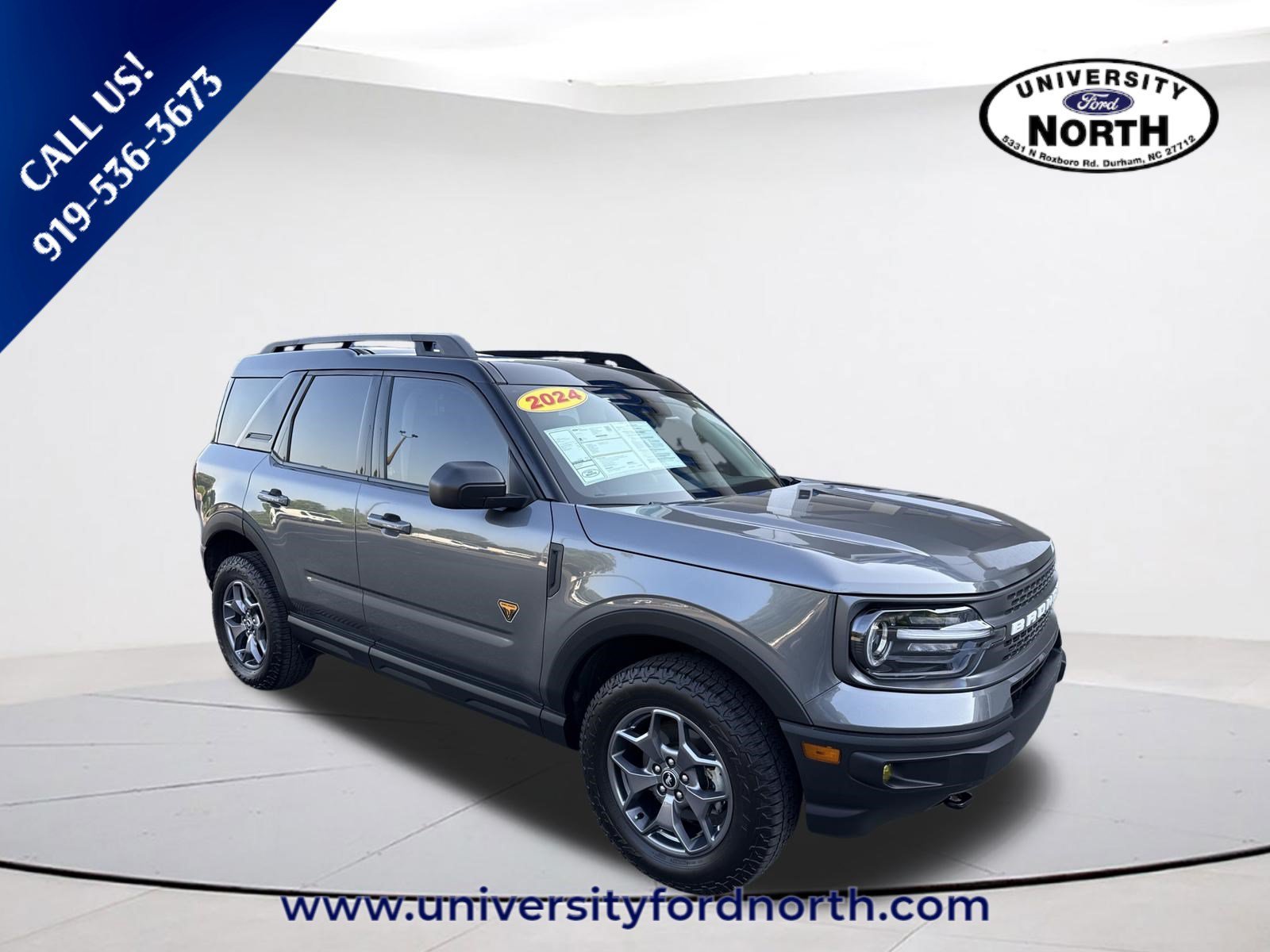 Used 2024 Carbonized Gray Metallic Ford Badlands image 1