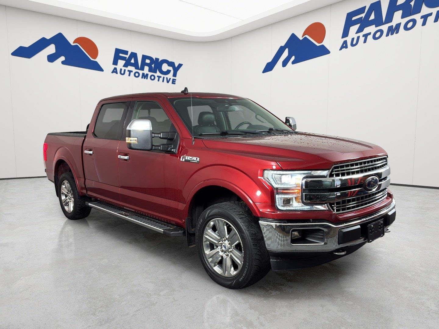 Used 2019 Ruby Red Metallic Tinted Clearcoat Ford LARIAT image 2